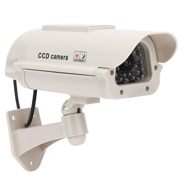 Simulerad Övervakningskamera CCTV Attrapp Inomhus Utomhus Hög Simulering Övervakning med Lampa