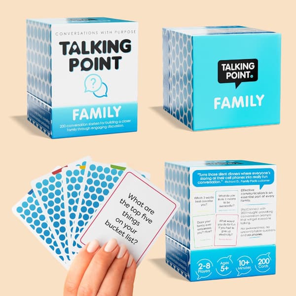 Talking Point Spil 200 Familie Par Samtale Starters Med Formål Kort