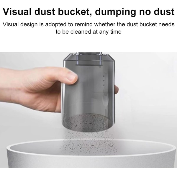 Kraftfull Handhållen Dammsugare med Hög Sugförmåga, Sladdlös Design Uppladdningsbar Portabel Handdammsugare För Snabb Rengöring I Bilar Och Hem