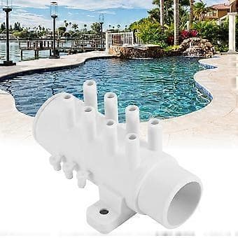 Spa Hot Spring Badekar PVC Vandrør 8 Port VVS Manifold Vandseparator Tilbehør