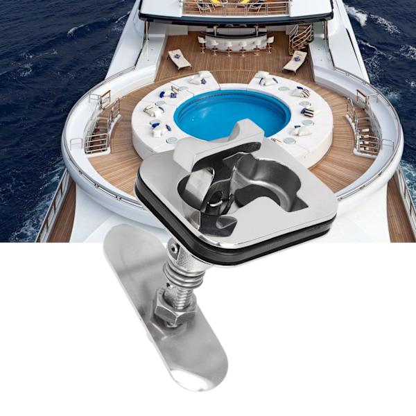 Bådkam Lås 77 X 63mm 316 Rustfrit Stål Høj Styrke Rustfri Trækgreb Lås til Yacht Marine