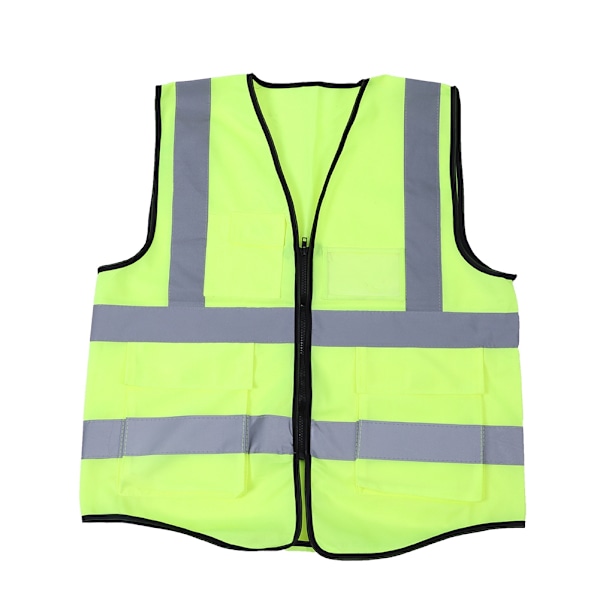 Multifarvet Refleksvest Sikkerhedsvest (Fluorescerende Grøn)