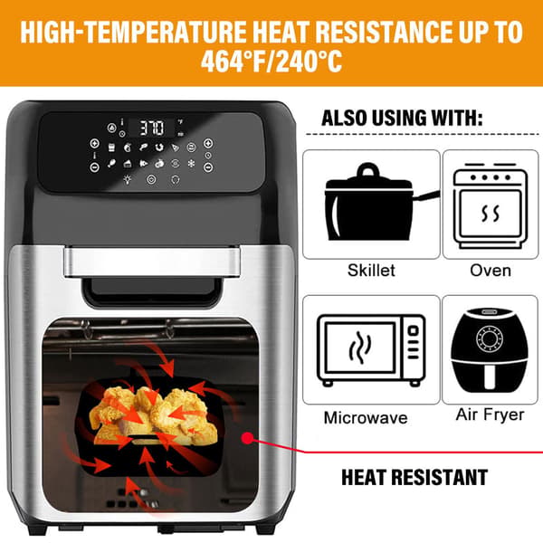 Silikonegryde til Airfryer Dobbelt Kurv Liner Håndtag Bageplade