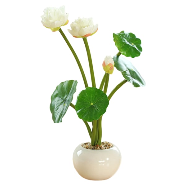 Lotus små runde bonsai falske planter interiør dekorasjon falske