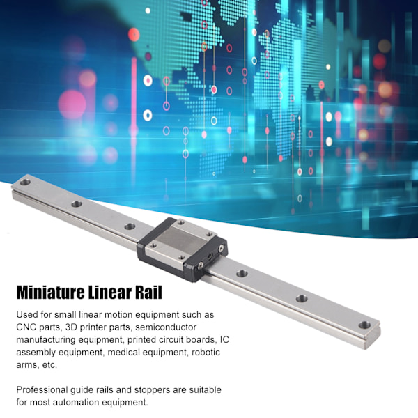 MGN15 Lineær Guide Kerne Industrielt Automatisering Udstyr Lineær Bevægelse Glidebaner 250mm