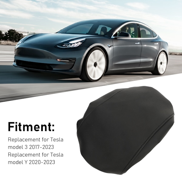 Armstödslåda Skydd Mikrofiberläder Repskydd Vattentät Ersättning för Tesla Model 3 Y