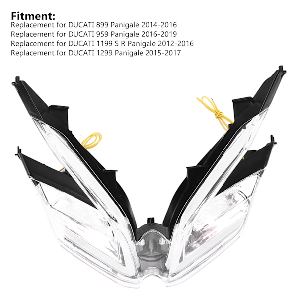 LED Motorcykel Baglygte ABS Høj Lysstyrke Blinklys Bremslys Udskiftning til DUCATI 899 959 Panigale Hvid