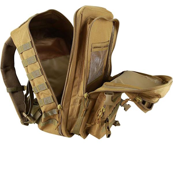 Vanntett taktisk ryggsekk 45L nylon 800D stor kapasitet, egnet for camping, fjellklatring, jakt, utendørs sykler, etc