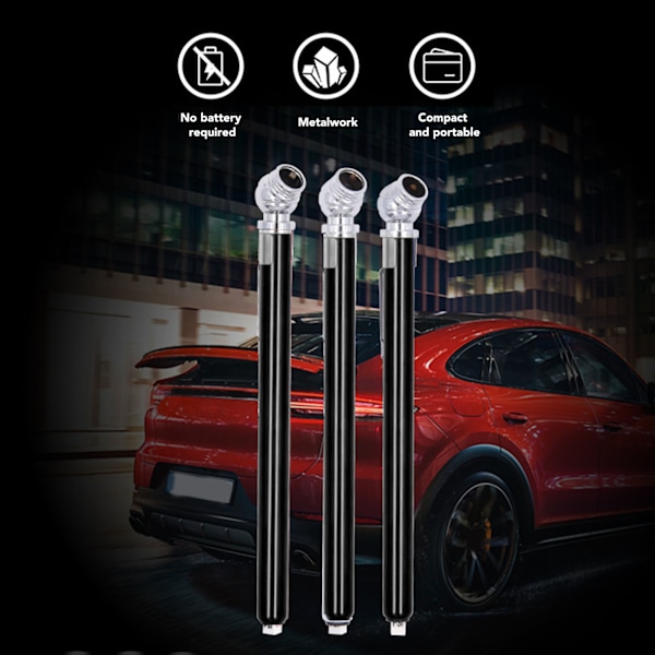 20 st Blyertspenna Däcktrycksmätare 10‑50PSI Fickbils Lastbil Bilservice Reparationsverktyg 0,7‑3,5BAR 70‑350KPa