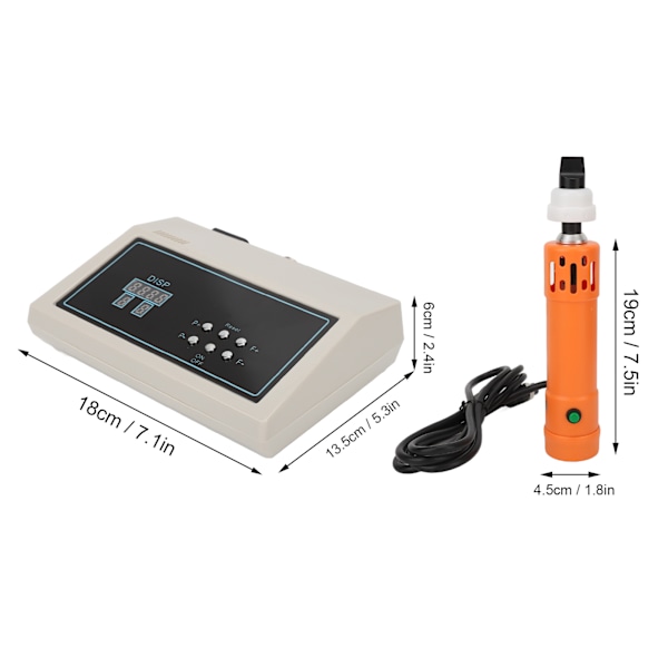 Chockvågsbehandling Maskin ED Terapi Maskin Extracorporeal Chockvågsbehandling Maskin Orange 100‑240V AU-kontakt
