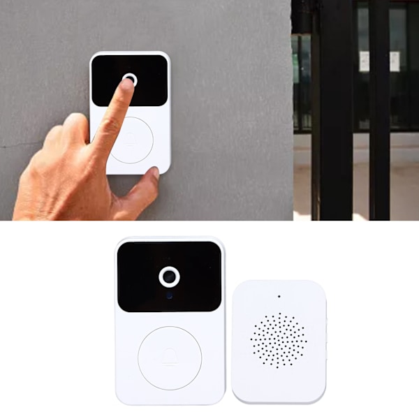 Videodörrklocka Smart WiFi Intercom Trådlös Dörrklocka Kroppsdetektering Hem Säkerhet Dörrklocka