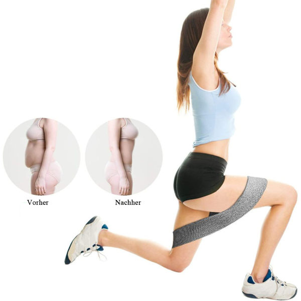 Fitness nauha [ 3 kpl set ] fitness /vastusnauhat set silmukkanauha 3 vastustasolle peppuun ja jalkoihin, vastustuslankanauhat jalkaan