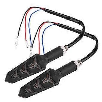 Par Motorcykel Y-formet Blinklys LED Lys Indikator Lampe Universal