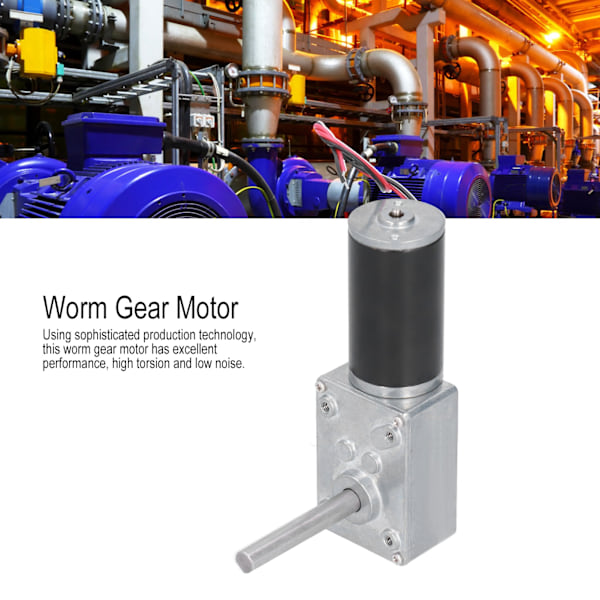 Sneg Gearmotor DC Selvspærrende Mini Hastighedsreduktion Elektrisk Gearkasse Reducer Motor DC24V 40RPM