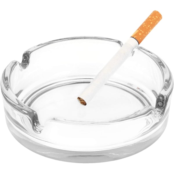 Elegant Stilfull Glasaskfat För Utomhusunderhållning, Kristallglasstruktur, Portabel Design, Hög kvalitet, Lämplig För Heminredning Och