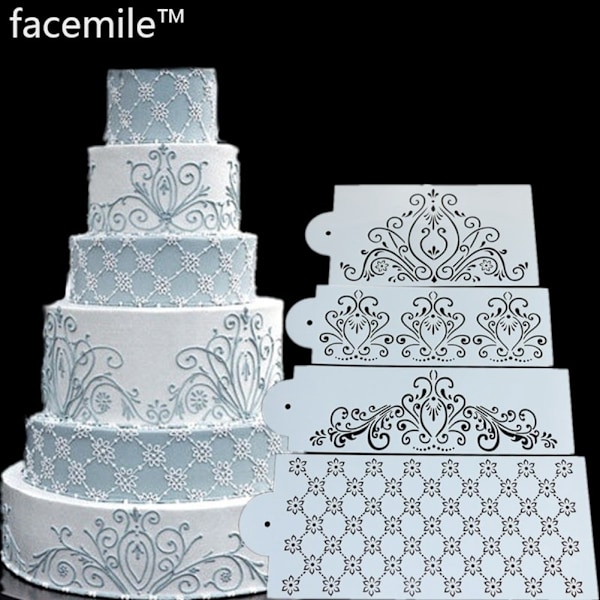 PVC Mat Lace Cake Fondant Flower Pattern Sugar Lace Mold