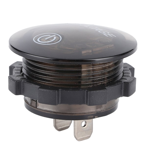 Universal LED DC Digital Voltmeter Spänningsmätare Bilbatteri Mätare 12‑24V Med Tryckknapp Blå