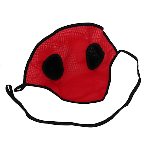 Hest Åndbar Øre Bonnet/Net/Maske/Hætte Hæklet Fly Slør Rideudstyr (Rød)