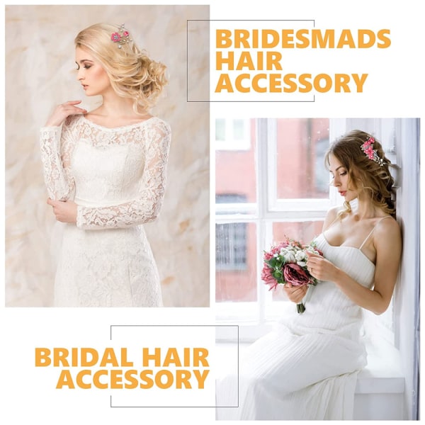 4 kpl Wedding Fashion Hair set kukkainen morsiamen päähine