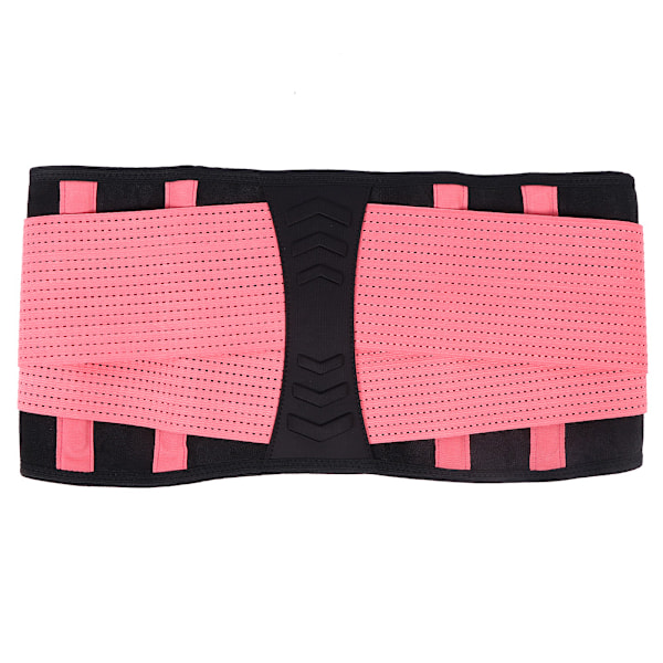 Midjestøtte Treningsstudio Fitness Sport Lumbar Ryggbeskyttende Belte for Full Knebøy Vektløfting Vektstang Dumbbell Trening XXL Rosa