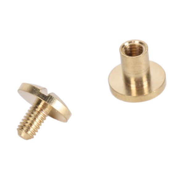 50 Set Mässingsnitar Kit DIY 8mm Spårskruv Dekorativ Böjd Nit för Läder Väska Tyg Byxor Papper 5mm / 0.2in