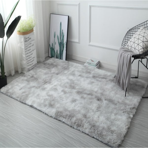 Lyxig Plyschmatta för alla rum, extra stor fluffig områdesmatta, moderna inomhusmattor med plysch hög lugg, perfekt för vardagsrum och barnrum