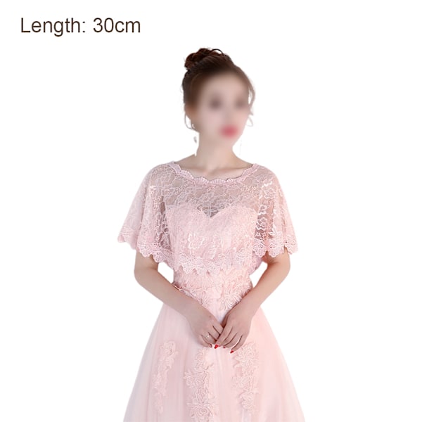 Kvinnor Spets Bröllopssjalar Wrap Bridal Cape Covers Up Evening Pro Style 2