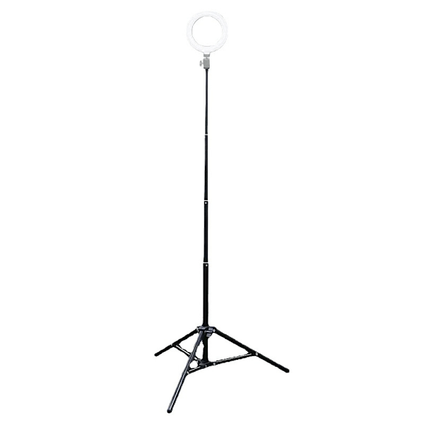 Professionell Ring Light Kit, 10-tums Anpassningsbara Belysningsalternativ för Videosamtal, Smink och Livestreaming, Justerbart Telefonstativ, 2-i-1