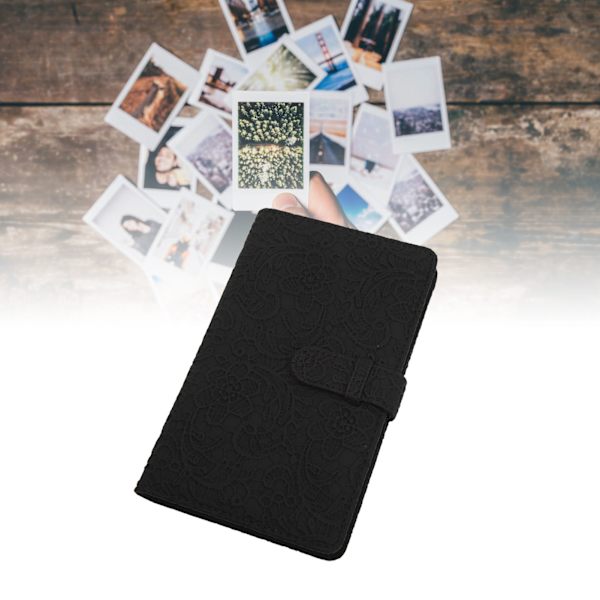 96 Taskun Mini-valokuva-albumi PU-nahasta Valokuva-albumi Suuri kapasiteetti Kuvien säilytysklipsipidike Fujifilm Instax Mini 12 11 Luottokorteille Elokuville