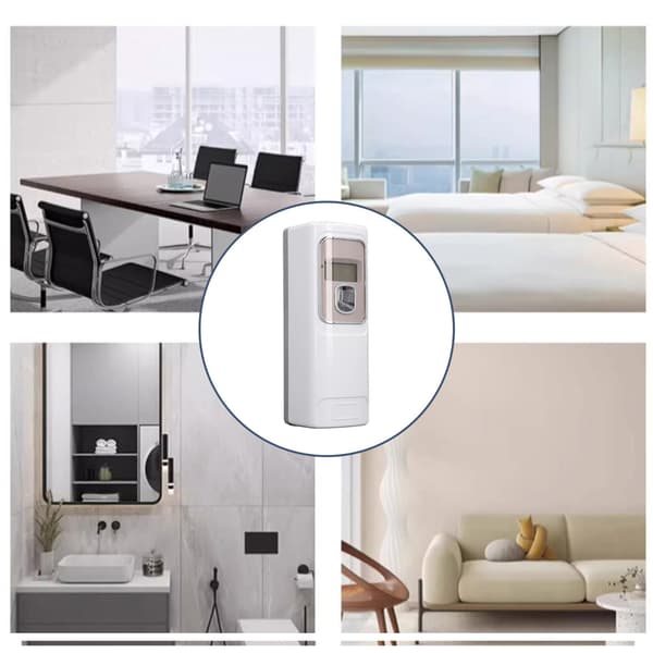 Aroma Spray Automatisk Timer Doft Spridare LCD Display Programmerbar Aerosol Spray Justerbar Intervalltid Väggmonterad Installation