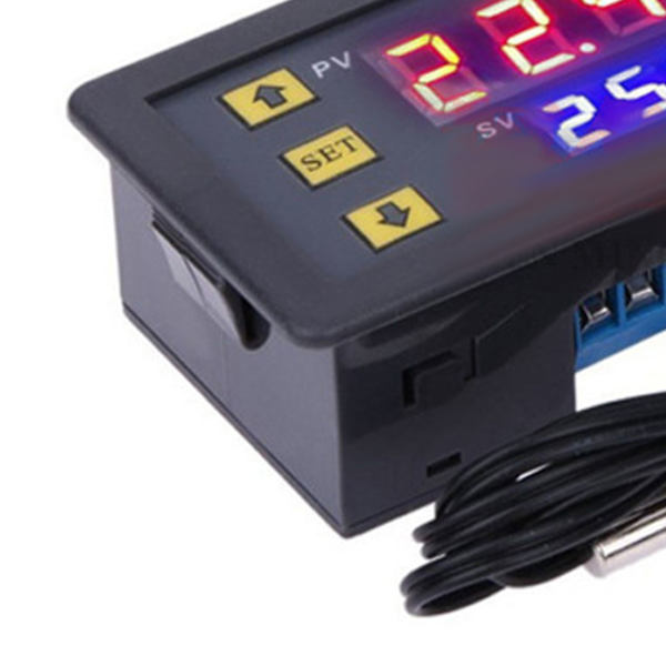 Temperaturkontrollmodul med vattentät sond Hög noggrannhet Digital display Termostatbrytare ‑50‑110℃ 12V
