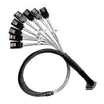 Server Grade Slimline SAS4.0 til MiniSAS-kabel, SFF 8654 8i til 8-ports SFF 8087, til datacentermanagement