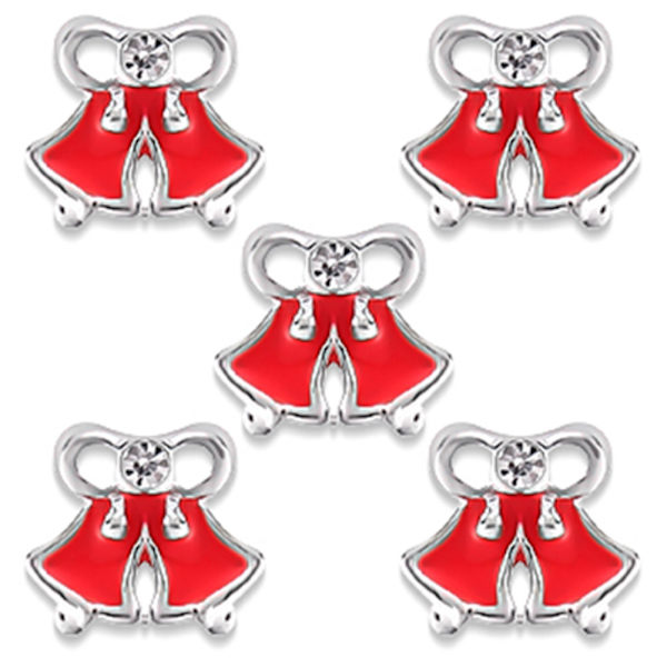 Nagelkonst Dekoration Julgranar Tomte Legering Manikyr Dekaler #17