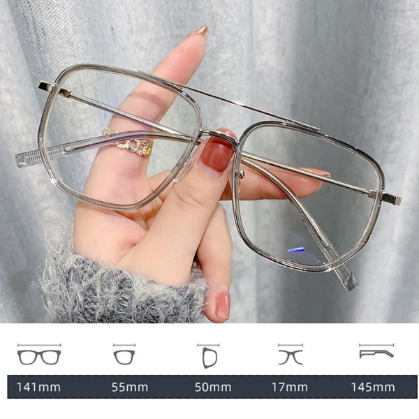 Dobbelstråle blålysbriller UV-blokkerende datamaskinbriller tran