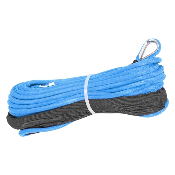 Vindespil Kabel 4,8mmx15m Syntetisk Fiber 5500lbs Brudstyrke Vandtæt til ATV UTV Trailer Blå