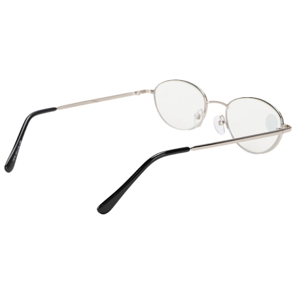 Reading Glasses Visual Fatigue Relief High Definition Presbyopic Glasses with Case(+400 Silver Frame)