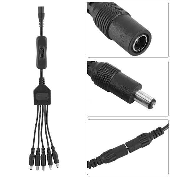 32cm DC-strömkabel för LED-remsa, anslutbar, en punkt fem