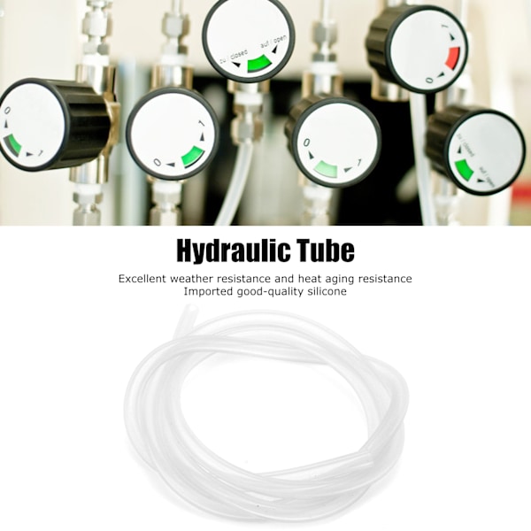 Peristaltisk pumpe slange silikon slange rør hydraulisk utstyr tilbehør transparent 1 meter 3,2 mm x 6,4 mm