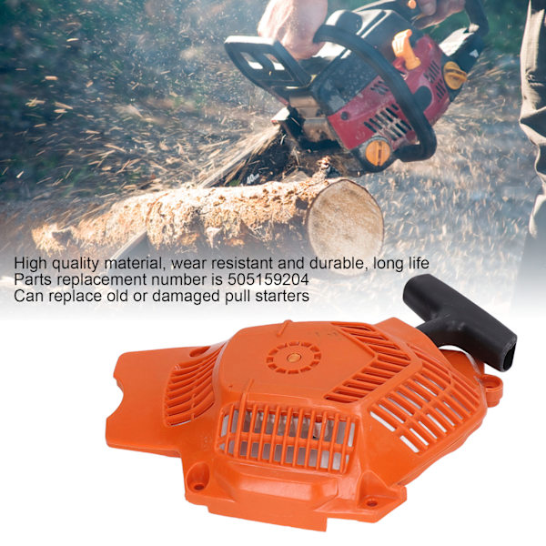 Tilbaketrekksstartstartermontering 505159204 Erstatning for Husqvarna 555 560 motorsag