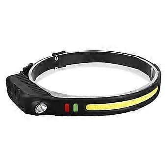 Pandelampe COB LED Genopladelig Forlygte Lommelygte Arbejdslampe Bar Hovedbånd USB