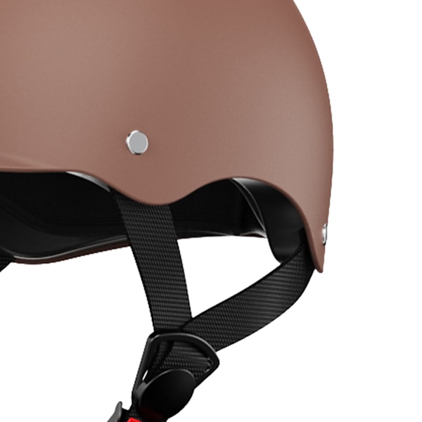 Elcykelhjälm 4 Säsonger Universal Andningsbar Ergonomisk Sommarcykel Säkerhetshjälm för Män Kvinnor Brun