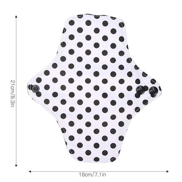 5 stk Kvinnelige Sanitærbind Bomulls Gjenbrukbare Lekkasjesikre Vaskbare Gravide Kvinne Menstruasjonsbind 18cm x 21cm