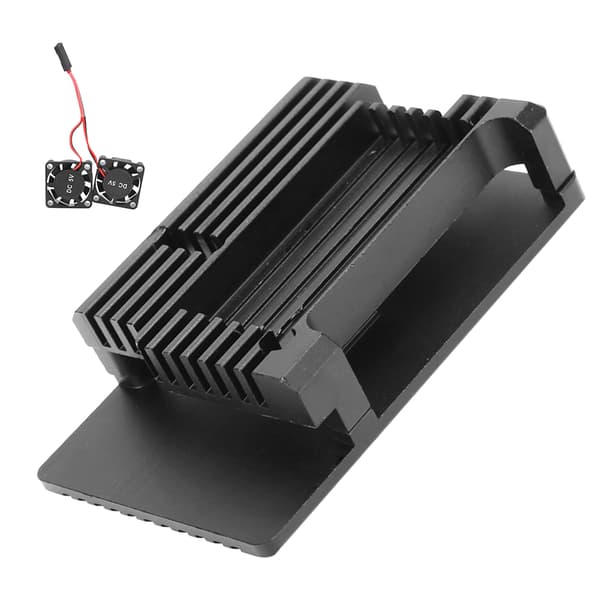Skyddande låda i aluminiumlegering för Raspberry Pi 3 B Typ 2b 3b Chassi Kylfläkt