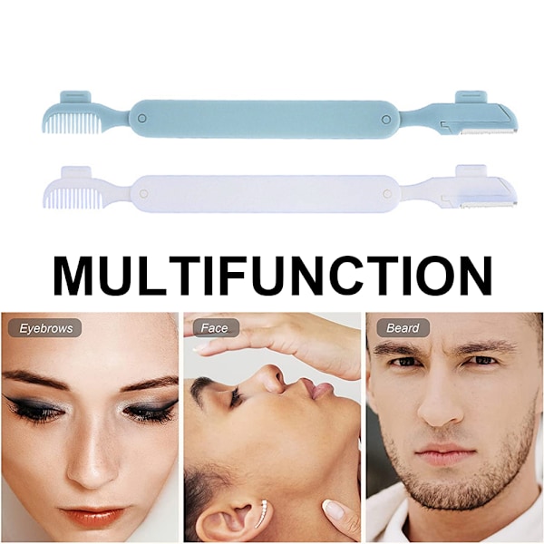 Multifunktionellt Rakset, Rakhyvel för Bikiniområdet med Dubbelsidig Design för Mångsidig Användning, 6-pack Privata Hårrakhyvlar med Vassa Blad för Säkerhet