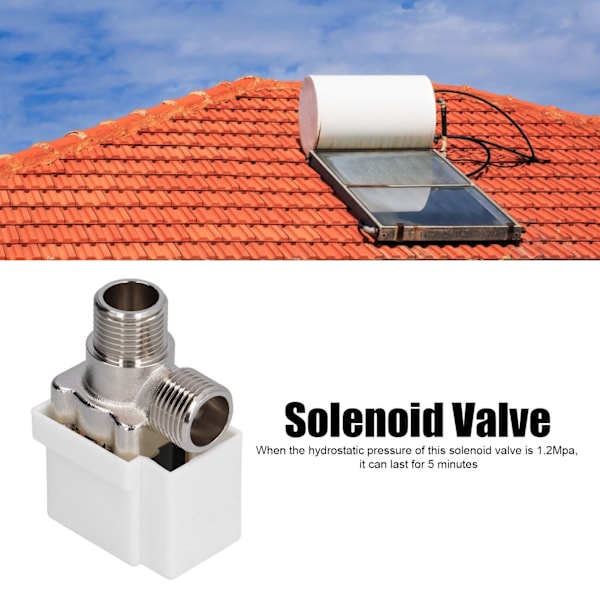 Solenoidiventtiili Automaattinen Vedenjakelun Ohjaus Sähköinen Solenoidiventtiili Aurinkovedenlämmittimelle DC24V