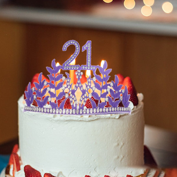 21-års fødselsdag Sash & Rhinestone Tiara Kit, Tillykke med 21-års fødselsdagen G