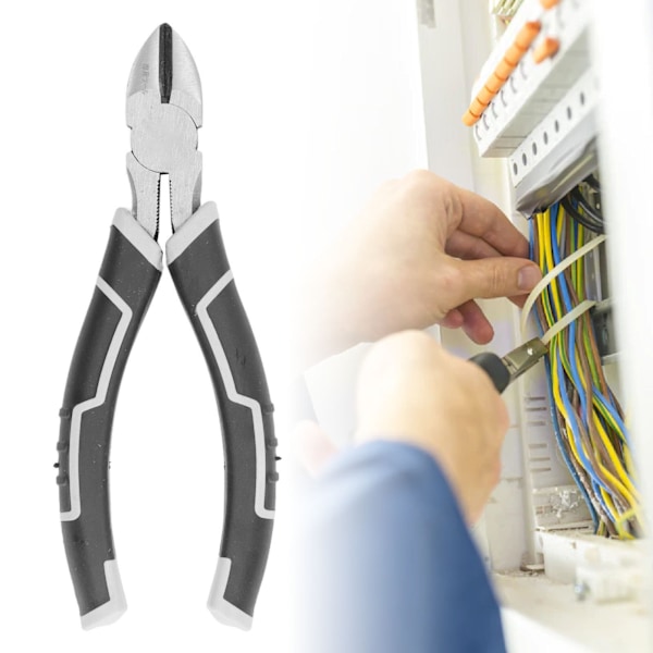 6 Tommers Trådtang Høykarbonstål Kjeve Legert Stål Ergonomisk Håndtak Trådkutter Elektriker Tang Diagonal Tang