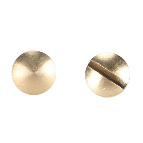 50 Set Mässingsnitar Kit DIY 8mm Spårskruv Dekorativ Böjd Nit för Läder Väska Tyg Byxor Papper 5mm / 0.2in