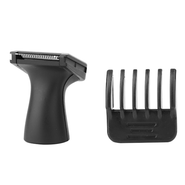 2 i 1 Sort Elektrisk Vibrissa Næsehårsbarbermaskine Sideburns Trimmer Klippemaskine EU Stik