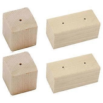 4 stk. Blomsterbase for baking, blomsterspikerbase, blomsterspikerstativ for kakecupcakes